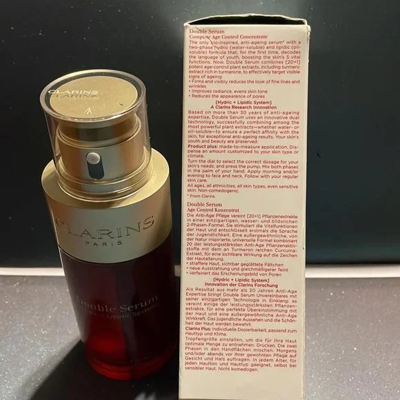 Clarins Double Serum Complete Age Control Concentrate 75 ml./ 2.5 oz. New in Box - Picture 7 of 10